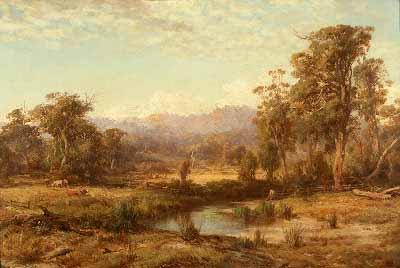 Louis Buvelot Macedon Ranges oil painting picture